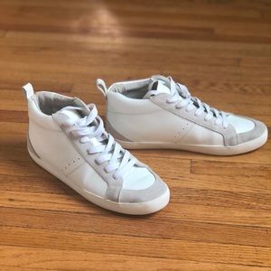 Leather White Mid top Sneaker